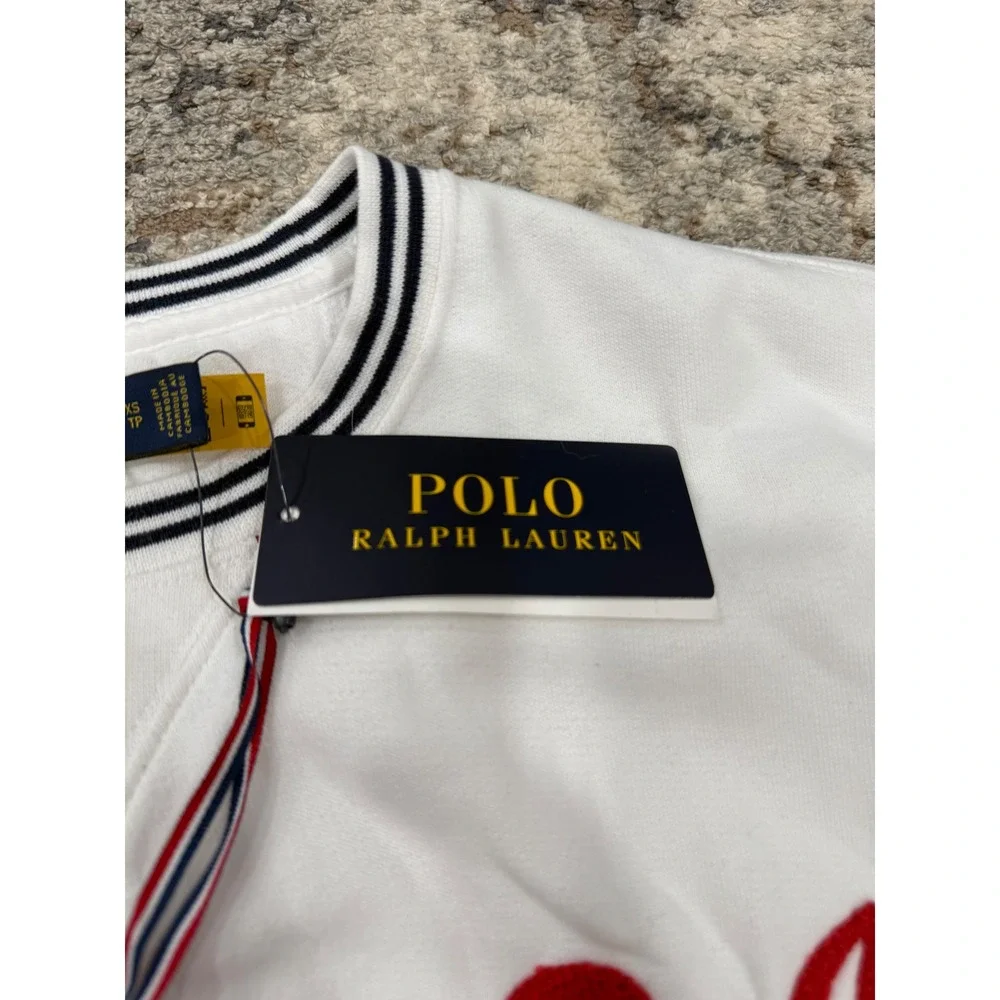 Polo‎ Ralph Lauren Team USA 2020 Olympic Games White Sweatshirt XS NWT